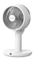 Pure Enrichment 2-In-1 Circulating Floor And Desk Fan, 35" x 12-1/4", White