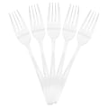 JAM PAPER Premium Utensils Party Pack, Plastic Forks, Clear, 48 Disposable Forks/Pack  1 thumbnail image