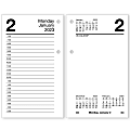 AT-A-GLANCE Recycled 2023 RY Daily Loose-Leaf Desk Calendar Refill, Standard, 3 1/2" x 6"