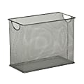 Honey-Can-Do Tabletop Hanging File Organizer, 9 7/8"H x 12 1/2"W x 5 1/2"D, Silver 1 thumbnail image