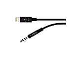 3.5 mm Audio Cable With Lightning Connector 6 Ft, Black 1 thumbnail image