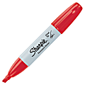 Sharpie® Permanent Marker, Chisel Tip, Red Ink