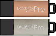 Centon USB 3.0 Flash Drives, 64GB, Silver/RSG, Pack Of 2 Flash Drives 1 thumbnail image
