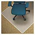 Lorell® Rolled Low Pile Studded Chair Mat, 45" x 53", Wide Lip 1 thumbnail image