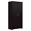 Bush Furniture Cabot Tall Storage Cabinet With Doors, Espresso Oak, Standard Delivery 1 thumbnail image