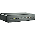 Linksys Advanced Secure 8-Port Dual-Head DVI-I KVM - 8 Computer(s) - 1 Local User(s) - 2560 x 1600 - 2 x PS/2 Port - 19 x USB - 16 x DVI - Desktop 1 thumbnail image