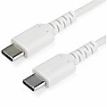 StarTech.com 2 m / 6.6 ft USB C Cable - High Quality USB 2.0 Type C Cable - White - Durable USB Charging Cable (RUSB2CC2MW) 1 thumbnail image