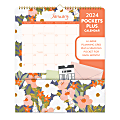 2024 Orange Circle Studio™ Pockets Plus Calendar, 12-1/4" x 14", Secret Garden, January to December 2024 , 24150