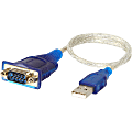 Sabrent USB 2.0 to Serial DB9 Male (9 Pin) RS232 Cable Adapter 1 Ft Cable - 1 ft Serial/USB Data Transfer Cable for Cellular Phone, PDA, Camera, Modem - First End: 1 x USB 2.0 Type A - Male - Second End: 1 x 9-pin DB-9 RS-232 Serial - Male