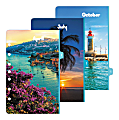 Day-Timer® Coastlines 2-Page-Per-Month Refill, 5-1/2" x 8-1/2", Multicolor, January to December 2020, 133002001