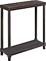 New Ridge Home Goods Harrison Narrow Side Table, 24”H x 22”W x 8”D, Espresso 1 thumbnail image