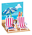 Up With Paper Everyday Pop-Up Greeting Card, 5-1/4" x 5-1/4", Beach Chairs 1 thumbnail image