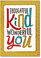 Viabella Thank You Greeting Card, Wonderful You, 5" x 7", Multicolor 1 thumbnail image