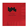 Custom Printed Personalized 1-Color Foil-Stamped Cocktail/Beverage Napkins, 4-3/4" x 4-3/4", Red, Box Of 100 Napkins 1 thumbnail image