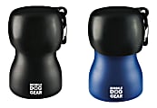 Mobile Dog Gear 9.5 Oz Stainless Steel Water Bottles, Black/Blue, Pack Of 2 Bottles 1 thumbnail image