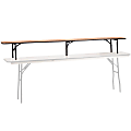 Flash Furniture Bar Top Riser, 12"H x 11-3/4"W x 96"D, Natural/Black