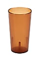 Cambro Colorware Styrene Tumblers, 16 Oz, Amber, Pack Of 24 Tumblers