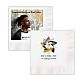 Custom Full-Color Printed Personalized Luncheon Napkins, 6-1/2" x 6-1/2", White, Box Of 100 Napkins