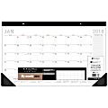 AT-A-GLANCE® Contemporary Monthly Desk Pad, 17" x 11", White, January to December 2018 (SK14X00-18)