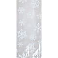 Amscan Christmas Cellophane Party Bags, Medium, White Snowflake, Pack Of 120 Bags 1 thumbnail image
