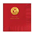 Custom Printed Personalized 1-Color Foil-Stamped Luncheon Napkins, 6-1/2" x 6-1/2", Red, Box Of 100 Napkins 1 thumbnail image