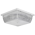 Luminance LED Square Ceiling Mount Fixture, 10", 12 Watts, 4000K/Cool White, 870 Lumen, White/Clear prismatic lens 1 thumbnail image