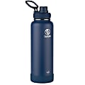Takeya Actives Vacuum Insulated Stainless Steel Water Bottle With Spout Lid, 40 Oz, Midnight Blue 1 thumbnail image