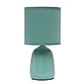 Simple Designs Thimble Base Table Lamp, 10-1/16"H, Seafoam Green/Seafoam Green 1 thumbnail image