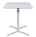 Luxor Square Cafe Table, 42-7/16"H x 32"W x 32"D, White