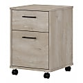 Bush Business Furniture Key West 15-3/4"D Vertical 2-Drawer Mobile File Cabinet, Washed Gray, Delivery 1 thumbnail image