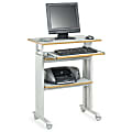 Safco Muv Stand-up Adjustable Height Desk Workstation, 49"H x 22"W x 29"D, Gray 1 thumbnail image
