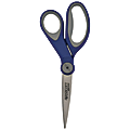 Westcott 8” Straight Non-Stick Scissors With Adjustable Glide, Blue/Gray 1 thumbnail image