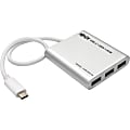 Eaton Tripp Lite Series 4-Port USB-C Hub, USB 3.x (5Gbps), 4x USB-A Ports, USB Micro-B Power Input, Silver, U4600044A 1 thumbnail image