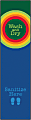 Carpets for Kids® KID$Value Rugs™ Rainbow Dot Sanitize Activity Runner Rug, 3' x 12' , Multicolor 1 thumbnail image