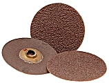 3M Roloc Discs 361F, Aluminum Oxide, 3" Diameter, 80 Grit, Roll On Mount