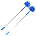 Gritt Commercial Cobweb Duster Brush, 6 11/16" Cobweb / Corner Duster Brush with 6' Telescopic Pole, Pack of 2