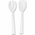 Tablemate Fork/Spoon Serving Set - 4 Piece(s) - 12/Box - 2 x Spoon - 2 x Fork - White