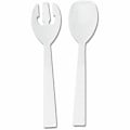 Tablemate Fork/Spoon Serving Set - 4 Piece(s) - 12/Box - 2 x Spoon - 2 x Fork - White 1 thumbnail image