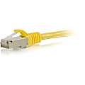 C2G 3ft Cat6 Ethernet Cable - Snagless Shielded (STP) - Yellow - Patch cable - RJ-45 (M) to RJ-45 (M) - 3 ft - screened shielded twisted pair (SSTP) - CAT 6 - molded, snagless, stranded - yellow