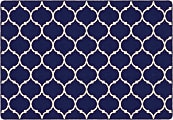 Flagship Carpets Moroccan Trellis Rectangular Rug, 100" x 144", Blue 1 thumbnail image