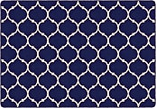 Flagship Carpets Moroccan Trellis Rectangular Rug, 100" x 144", Blue