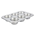 Martha Stewart Everyday Bakeaway Carbon Steel Nonstick 6-Cup Muffin Pan, Silver 1 thumbnail image