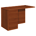 HON® 10700 48"W File/File Left Desk Return, Cognac 1 thumbnail image