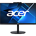 Acer CB242Y D 23.8") Webcam Full HD LCD Monitor - 16:9 - Black - In-plane Switching (IPS) Technology - LED Backlight - 1920 x 1080 - 16.7 Million Colors - 250 Nit - 1 ms - 75 Hz Refresh Rate - HDMI - VGA - DisplayPort