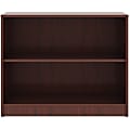 Lorell® 30"H 2-Shelf Bookcase, Mahogany 1 thumbnail image
