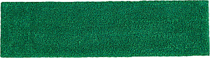 Rubbermaid Commercial Adaptable Microfiber Flat Mop Pads, 19-1/2” x 5-1/2”, Green, Pack Of 12 Pads 1 thumbnail image