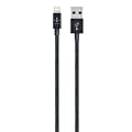 Belkin® MIXITUP Metallic Lightning Cable For Apple® iPod® Touch/iPhone®/iPad®/MacBook® Air, 4', Black