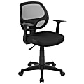 Flash Furniture Mallard Mesh Mid-Back Swivel Task Chair, Black