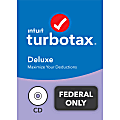 TurboTax® Deluxe 2021 Federal Only + E-File, For PC/Mac, Disc Or Download 1 thumbnail image