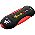Corsair 64GB Flash Voyager GT USB 3.0 Flash Drive - 64 GB - USB 3.0 - 240 MB/s Read Speed - 100 MB/s Write Speed - Red, Black